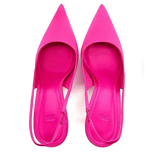 ZARA SLINGBACK HEELED SHOES bloggers favorite