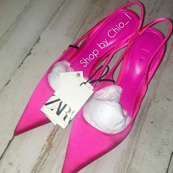 ZARA SLINGBACK HEELED SHOES bloggers favorite