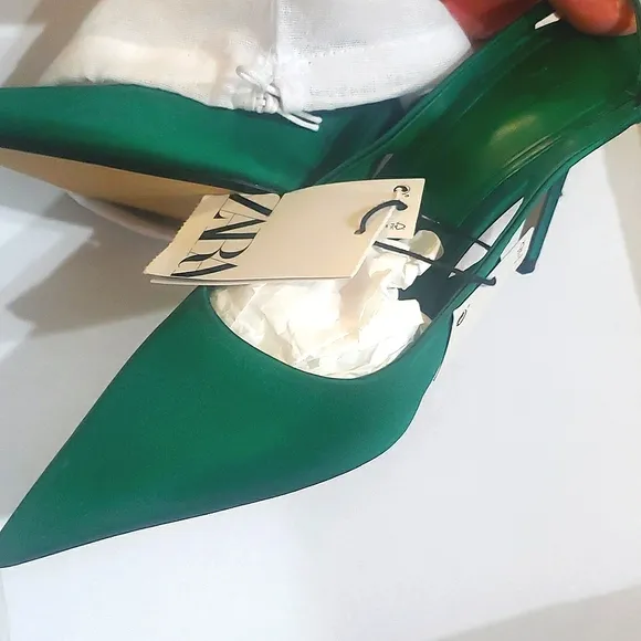 ZARA SLINGBACK HEELED SHOES Bloggers Favorite