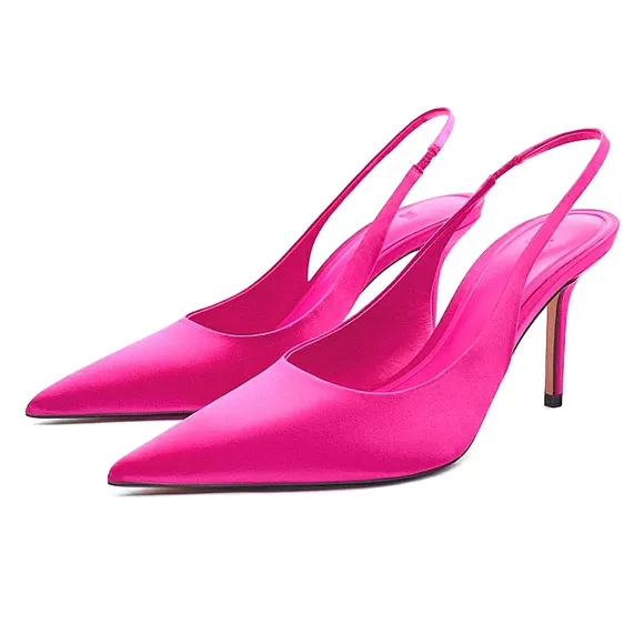 ZARA SLINGBACK HEELED SHOES bloggers favorite