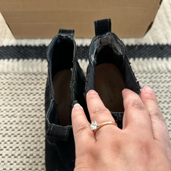 Zara western suede ankle boot