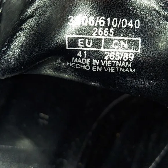 Zara Black Patent Platform Derby Shoe Sz 10