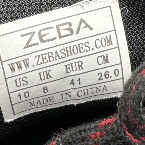 Zeba Hands Free Slip-On Walking Shoes Sneakers Black Ember Red  Women's  10