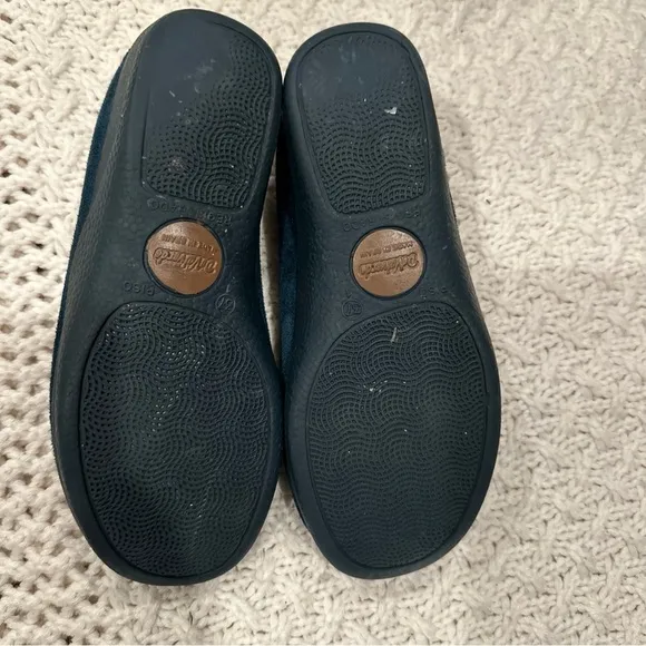 ZIERA CUDDIES W ROYAL SLIPPERS WOMENS SHOES CONFOR FLAT SIZE 38 NAVY BLUE