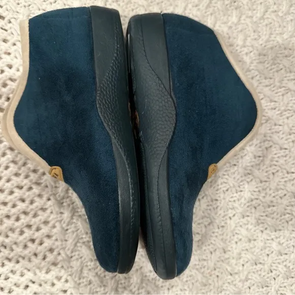 ZIERA CUDDIES W ROYAL SLIPPERS WOMENS SHOES CONFOR FLAT SIZE 38 NAVY BLUE